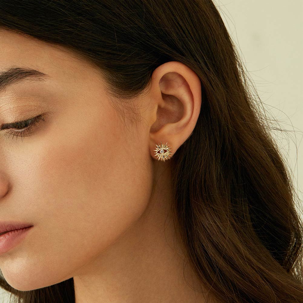 Radiant Eye Charm Studs
