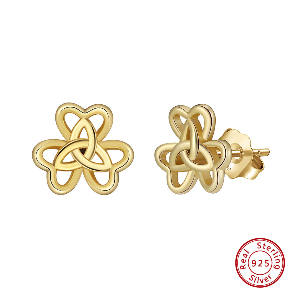 Celtic Bloom Knot Studs