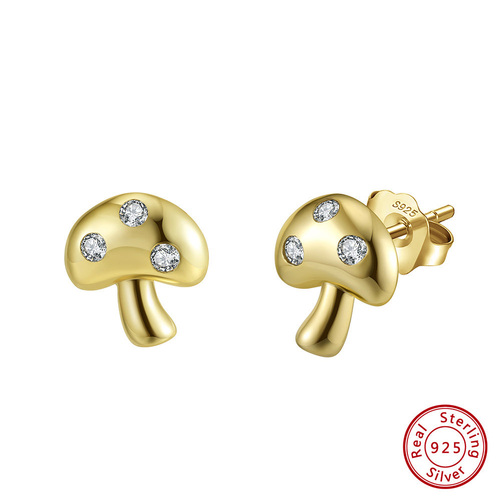 Pixie Cap Mushroom Studs