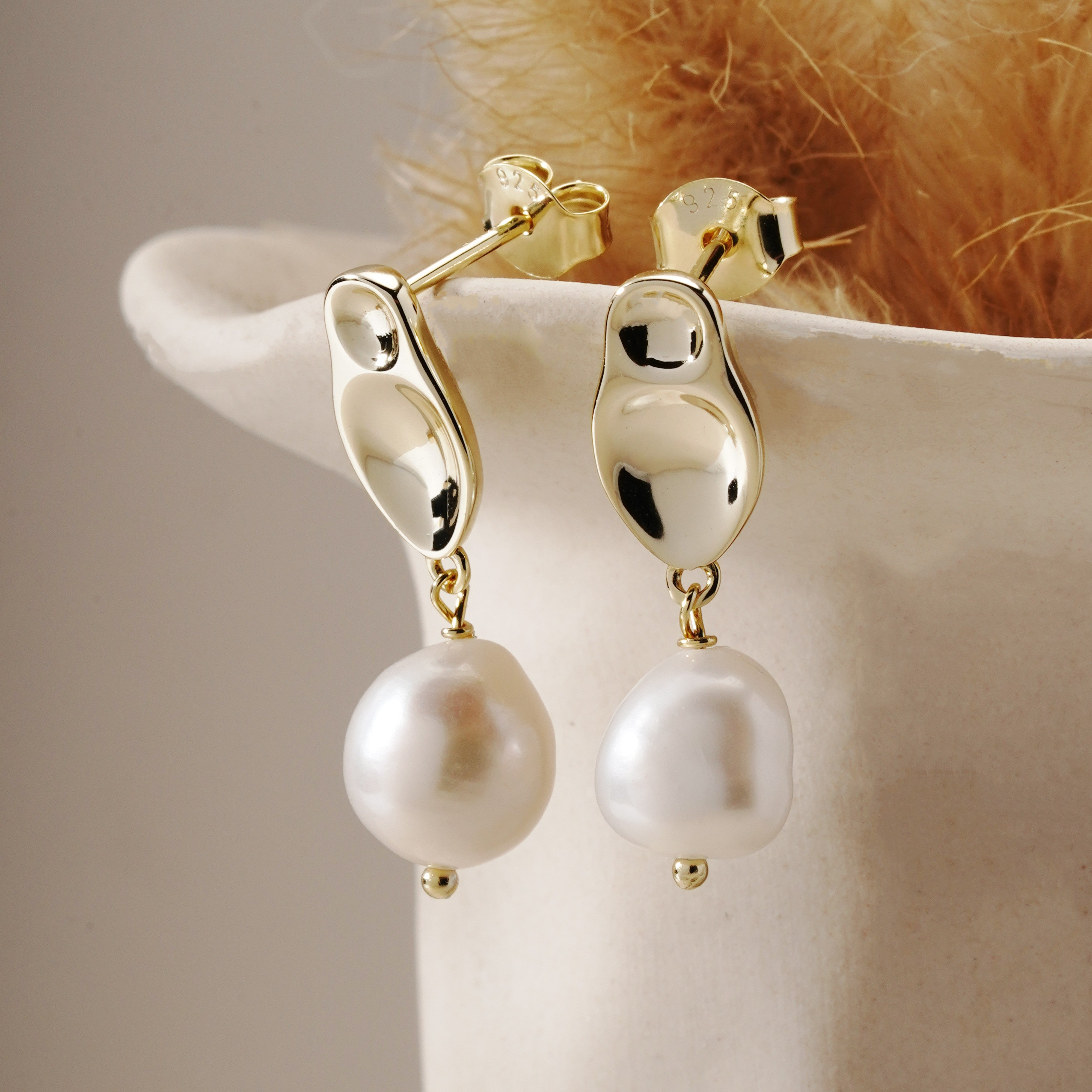 Aurora Baroque Pearl Drop Earrings | ZELYNA – Zelyna